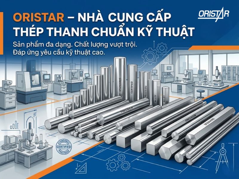 Oristar – Nhà cung cấp thép thanh chuẩn kỹ thuật